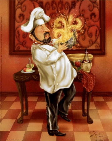 Chefs with Wine III Print Chefs with Wine III Print