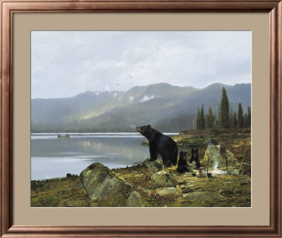 Visitors in Camp Framed Print Visitors in Camp Framed Print