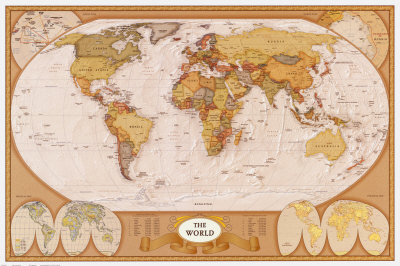Map of the World Poster Map of the World Poster