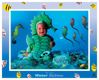 Water Babies, Seahorse Giclee Print Water Babies, Seahorse Giclee Print