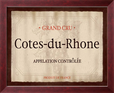 Cote du Rhone Framed Print Cote du Rhone Framed Print