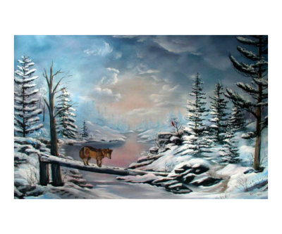 Lone Wolf Giclee Print Lone Wolf Giclee Print