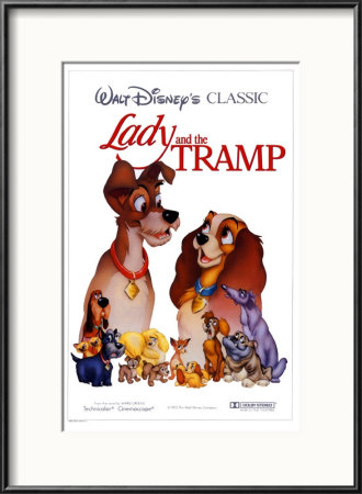 Lady and the Tramp Framed Print Lady and the Tramp Framed Print