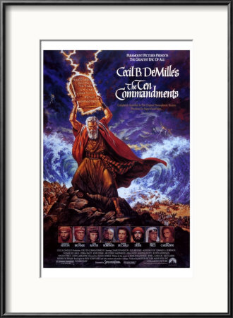 The Ten Commandments Framed Print The Ten Commandments Framed Print