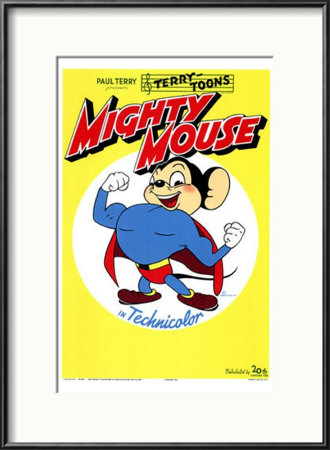 Mighty Mouse Framed Print Mighty Mouse Framed Print