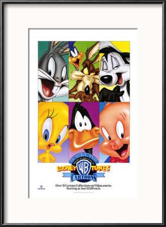 Looney Toons Collection Framed Print Looney Toons Collection Framed Print