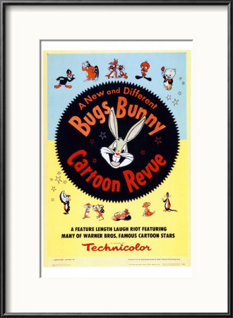 Bugs Bunny Cartoon Revue Framed Print Bugs Bunny Cartoon Revue Framed Print