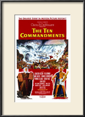 The Ten Commandments Framed Print The Ten Commandments Framed Print