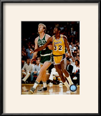 Larry Bird and Magic Johnson Framed Print Larry Bird and Magic Johnson Framed Print