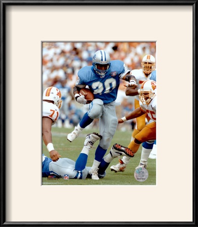 Barry Sanders - Action Framed Print Barry Sanders - Action Framed Print