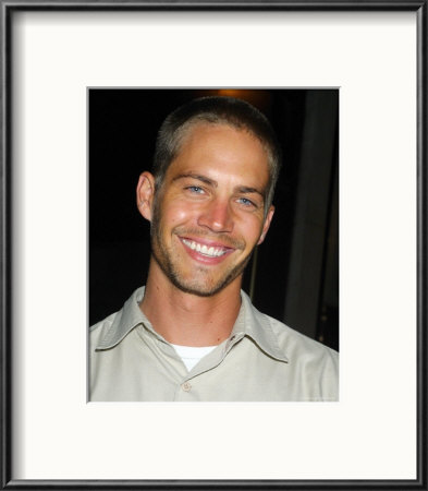 Paul Walker Framed Print Paul Walker Framed Print