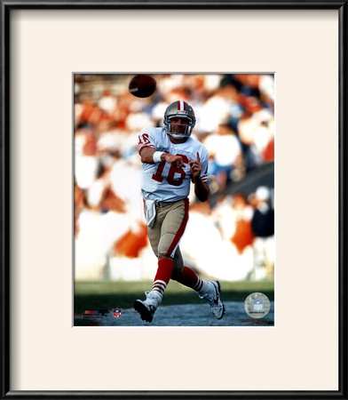 Joe Montana - passing - ©Photofile Framed Print Joe Montana - passing - ©Photofile Framed Print