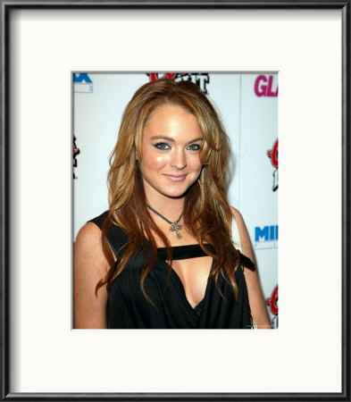 Lindsay Lohan Framed Print Lindsay Lohan Framed Print