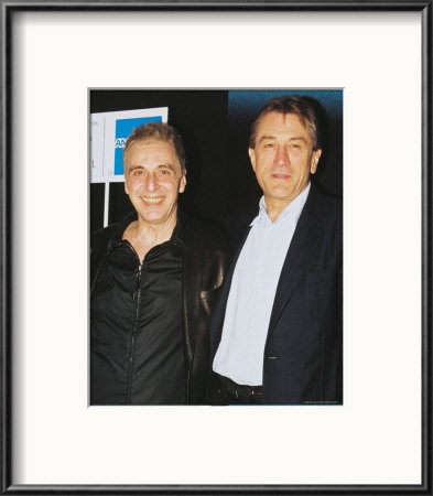Al Pacino & Robert De Niro Framed Print Al Pacino & Robert De Niro Framed Print
