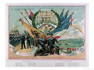 Souvenir of the Franco-Russian Alliance, Illustration from "Le ... Souvenir of the Franco-Russian Alliance, Illustration from "Le ...