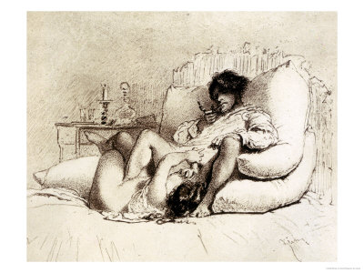 Woman Masturbating a Man on a masturbating woman