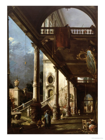 Capriccio with Colonnade circa 1765