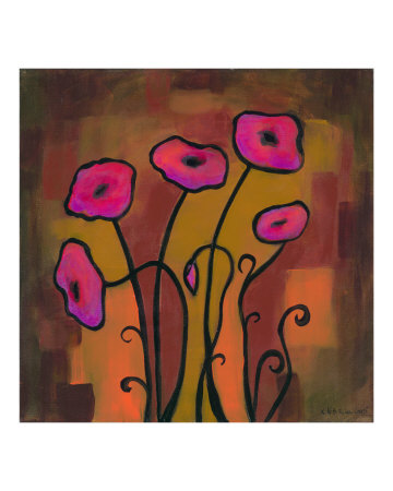 poppies abstracted 3 Giclee Print poppies abstracted 3 Giclee Print