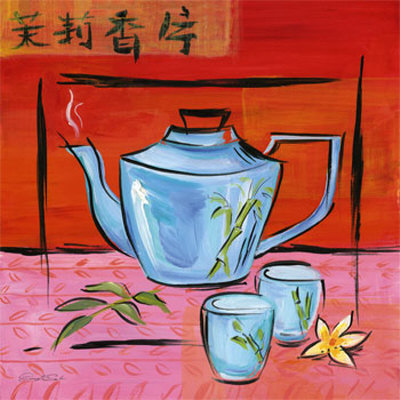 Asian Tea Set IV Print Asian Tea Set IV Print