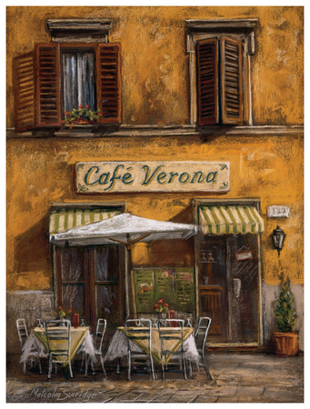 Cafe Verona Print Cafe Verona Print