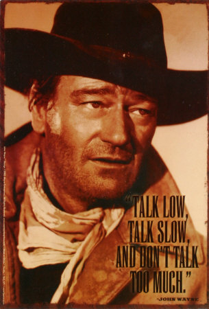John Wayne Tin Sign John Wayne Tin Sign