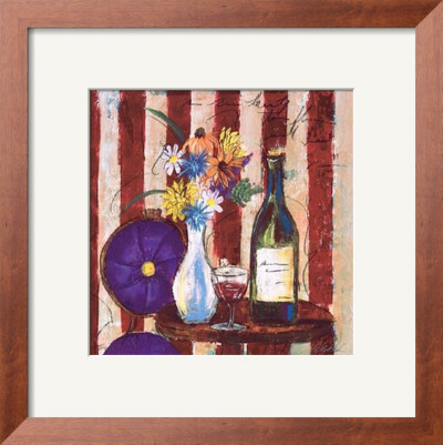 Wine & Flowers II Framed Print Wine & Flowers II Framed Print