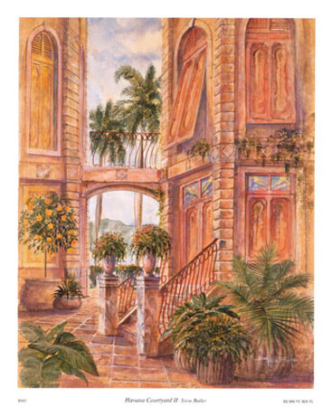 Havana Courtyard II Print Havana Courtyard II Print