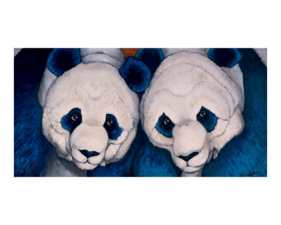 Inquisitive pandas Giclee Print Inquisitive pandas Giclee Print