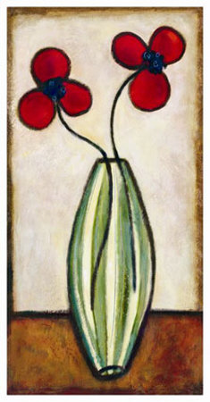 Striped Vase Print Striped Vase Print