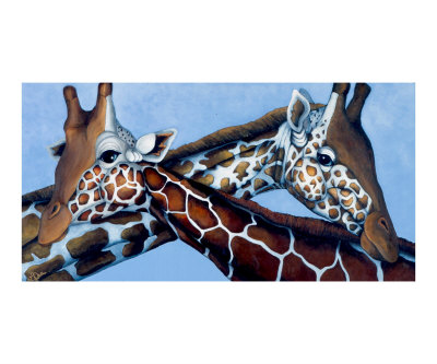 X Giraffes Giclee Print X Giraffes Giclee Print