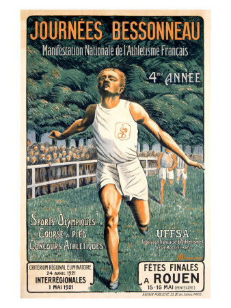 French Sports Federation, Running Giclee Print French Sports Federation, Running Giclee Print