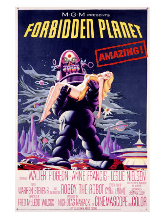 Forbidden Planet, Robby the Robot Giclee Print Forbidden Planet, Robby the Robot Giclee Print