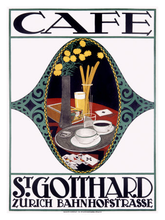 St. Gotthard CafA© Giclee Print St. Gotthard CafA© Giclee Print