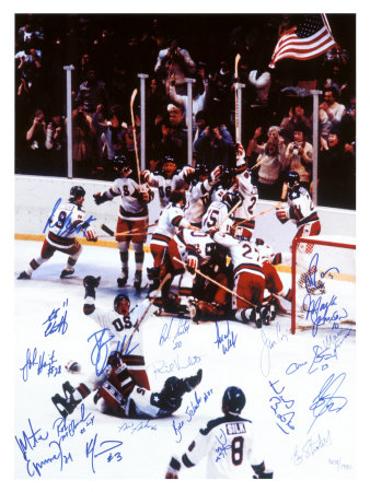 US Champion Hockey Team c1980 Giclee Print zoom view in room