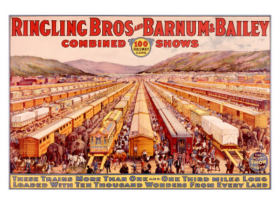 Ringling Brothers and Barnum Bailey Circus: Train Giclee Print Ringling Brothers and Barnum Bailey Circus: Train Giclee Print
