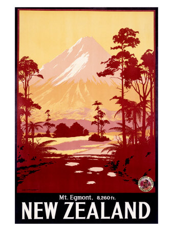 Mount Egmont, New Zealand Giclee Print Mount Egmont, New Zealand Giclee Print