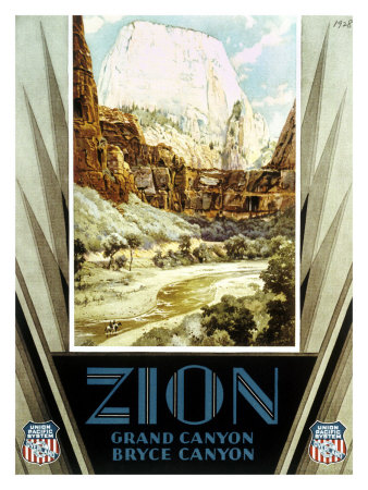 Union Pacific, Zion Canyon Giclee Print Union Pacific, Zion Canyon Giclee Print