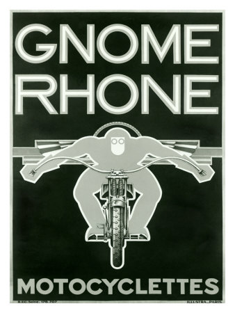 Gnome Rohne Motorcycle Giclee Print Gnome Rohne Motorcycle Giclee Print