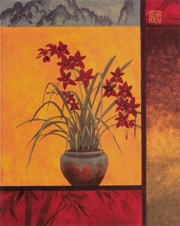Cymbidium Window Print Cymbidium Window Print