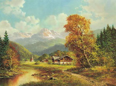 Idyll am Obersee Print Idyll am Obersee Print