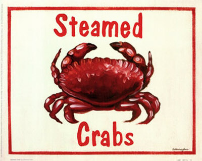Steamed Crabs Print Steamed Crabs Print