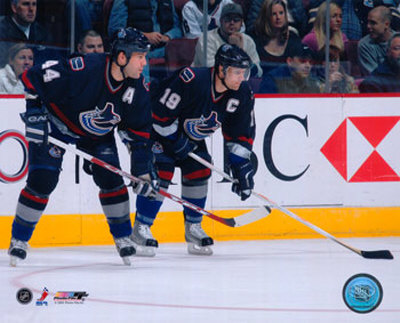 Todd Bertuzzi And Markus Naslund Photograph Todd Bertuzzi And Markus Naslund Photograph