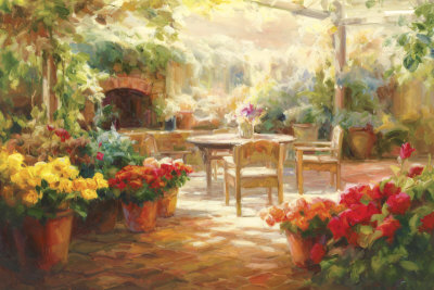 Shaded Patio Print Shaded Patio Print
