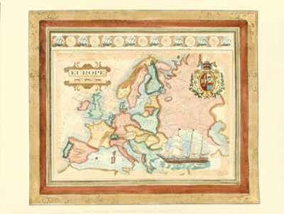 Map of Europe Print Map of Europe Print
