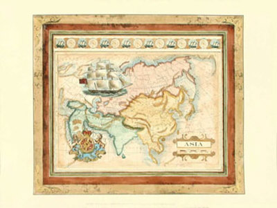 Map of Asia Print Map of Asia Print