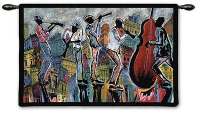 Jazz Reflections I Wall Tapestry Jazz Reflections I Wall Tapestry