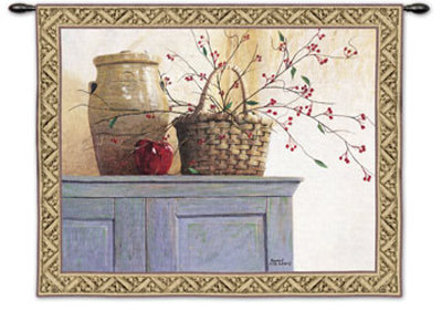 Hawthorne Berries Wall Tapestry Hawthorne Berries Wall Tapestry