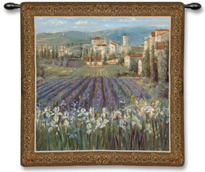 Provencal Village Wall Tapestry Provencal Village Wall Tapestry
