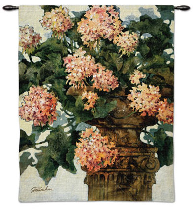 Geraniums Wall Tapestry Geraniums Wall Tapestry