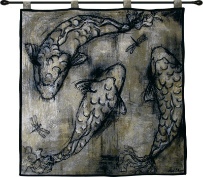 Koi Circle Wall Tapestry Koi Circle Wall Tapestry
